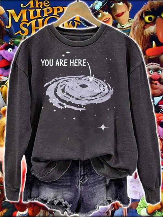 You Are Here Astronomy Galaxy Astronomer Science Fan Shirt