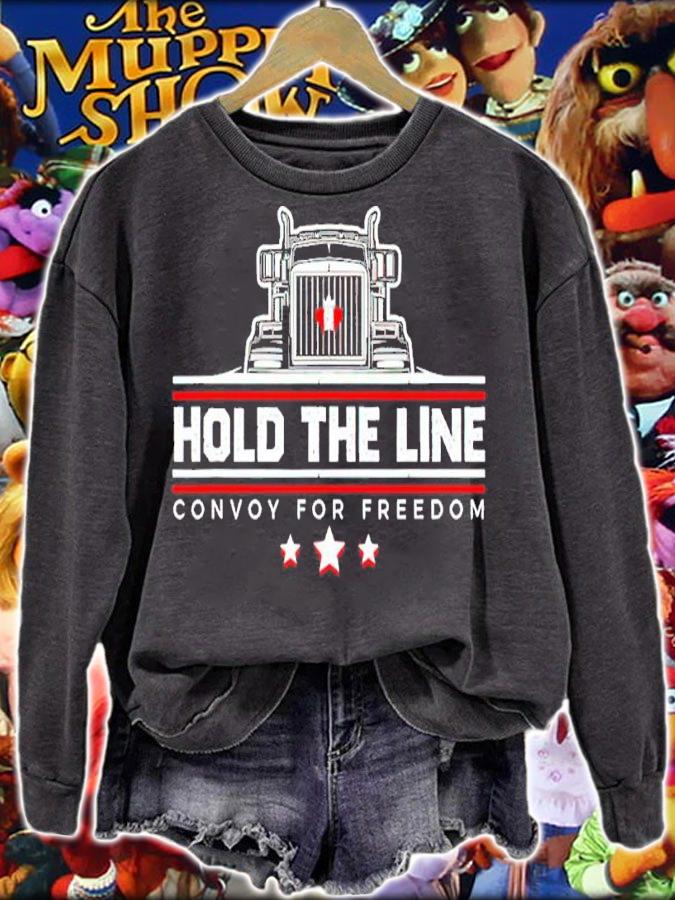 Canadian Flag Hold The Line Freedom Convoy 2022 Truck shirt