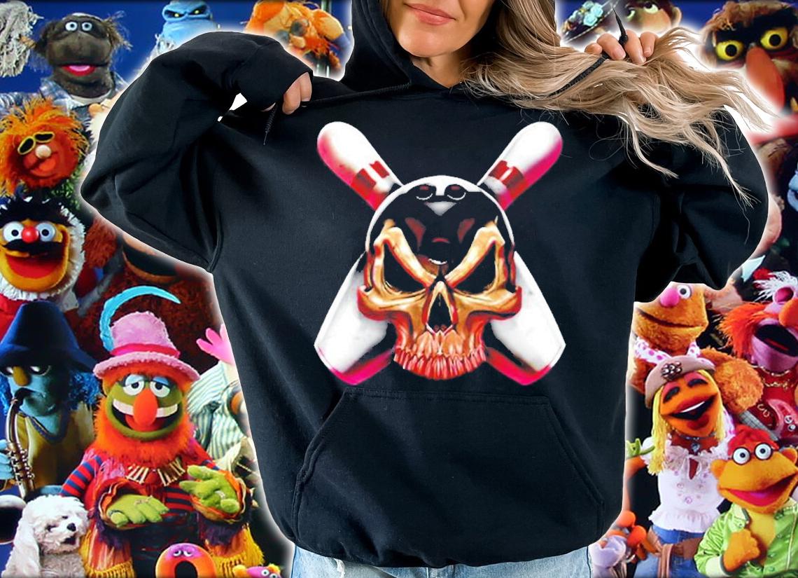Funny Bowling Skull Pin Bowling T-Shirt hoodie