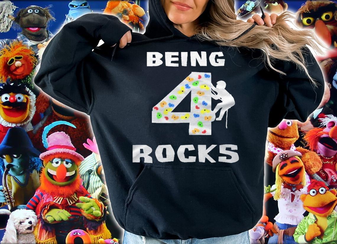 Kids Being 4 Years Old Rocks Funny Rock Climber Birthday shirt hoodie