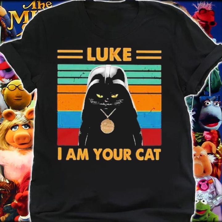 Luke I Am You Black Cat Darth Vader Vintage Shirt