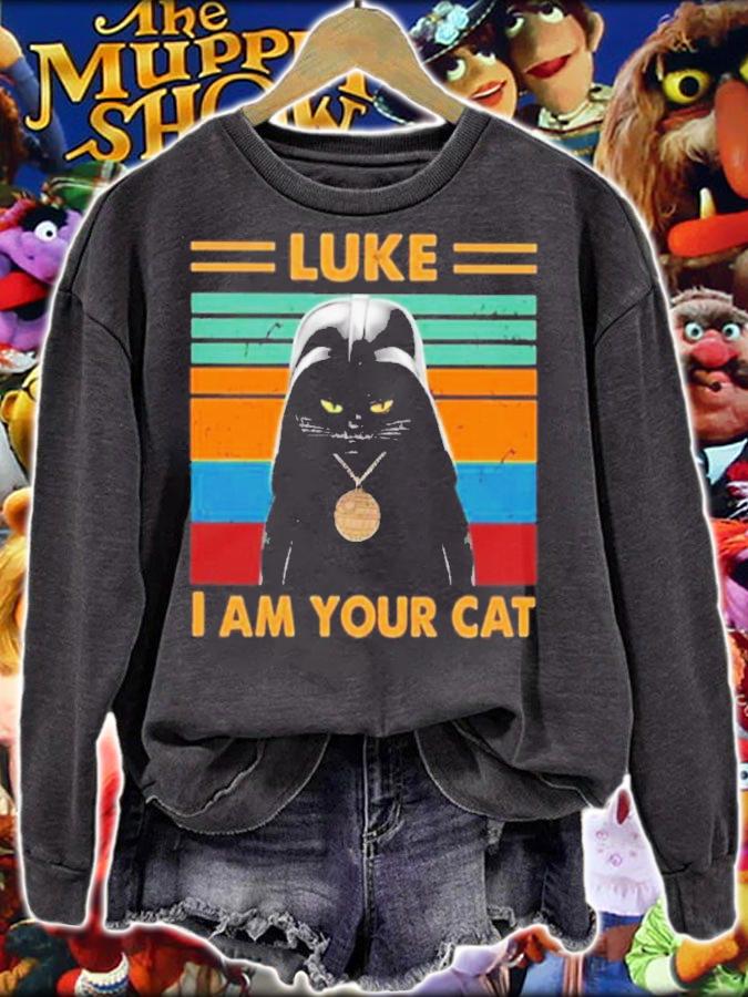 Luke I Am You Black Cat Darth Vader Vintage Shirt