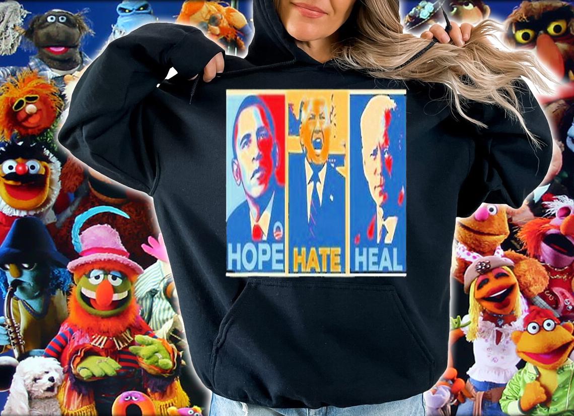 Obama Hope Donald Trump Hate And Biden Heal In America T-Shirt