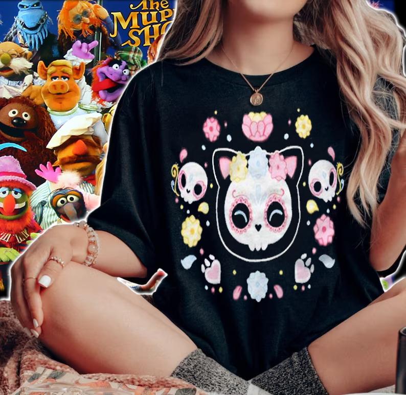 Sugar Skull Cat T-shirt