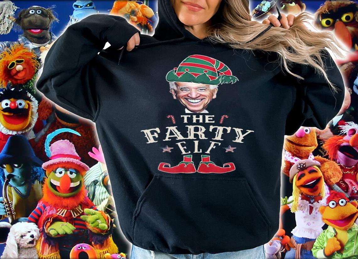 The Farty Biden Elf Christmas Sarcastic Political T-Shirt hoodie