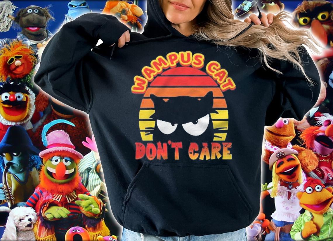 Wampus Cat Dont Care Crazy World Insane Times Shirt hoodie