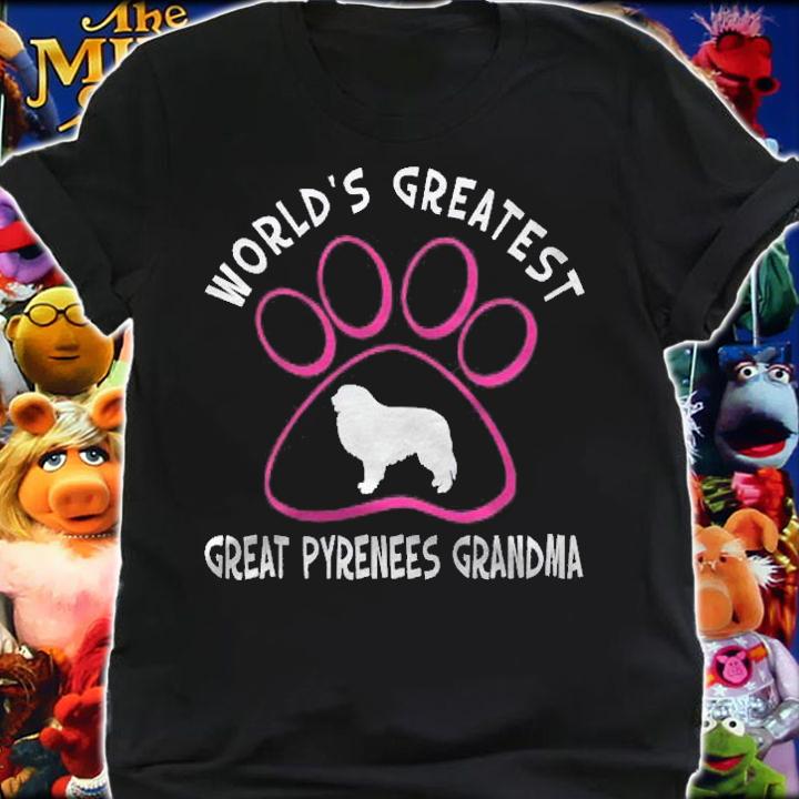 Worlds Greatest Great Pyrenees Grandma Shirt shirt