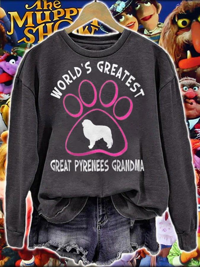 Worlds Greatest Great Pyrenees Grandma Shirt sweatshirt