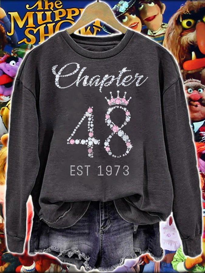 Chapter 48 Est 1973 48Th Birthday Tee Gift For Womens Shirt