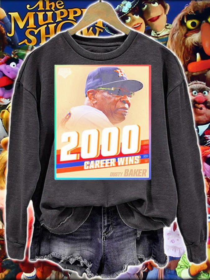 Dusty Baker 12th Manager In MLB History 2000 Career Wins T-Shirt sweatshirt
