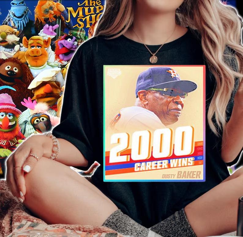 Dusty Baker 12th Manager In MLB History 2000 Career Wins T-Shirt woman shirt