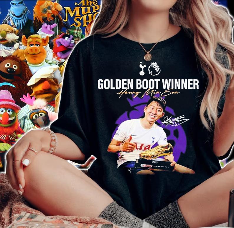 Golden Boot Winner Heung Min Son Signature T-Shirt woman shirt
