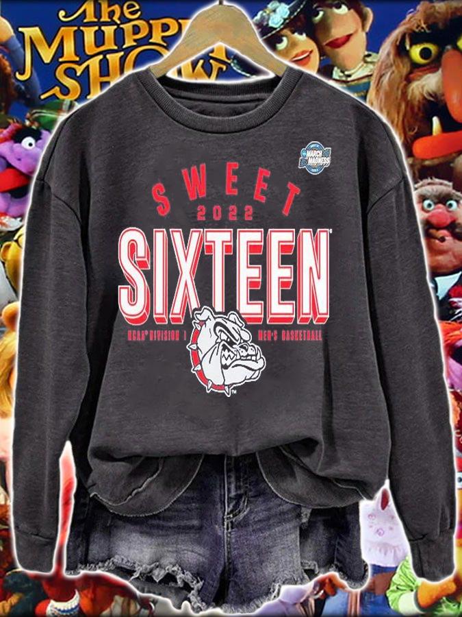 Gonzaga Bulldogs 2022 NCAA Men's Basketball Tournament March Madness Sweet Sixteen Jumpball T-Shirt sweatshirt