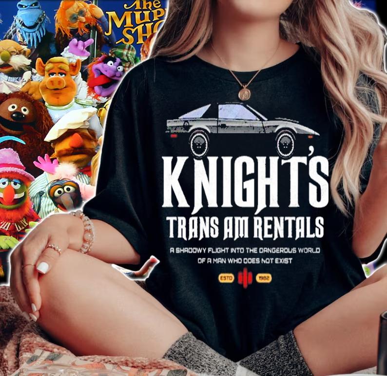 Knight's Trans Am Rentals A Shadowy Flight Into The Dangerous World Of A Man Shirt woman shirt