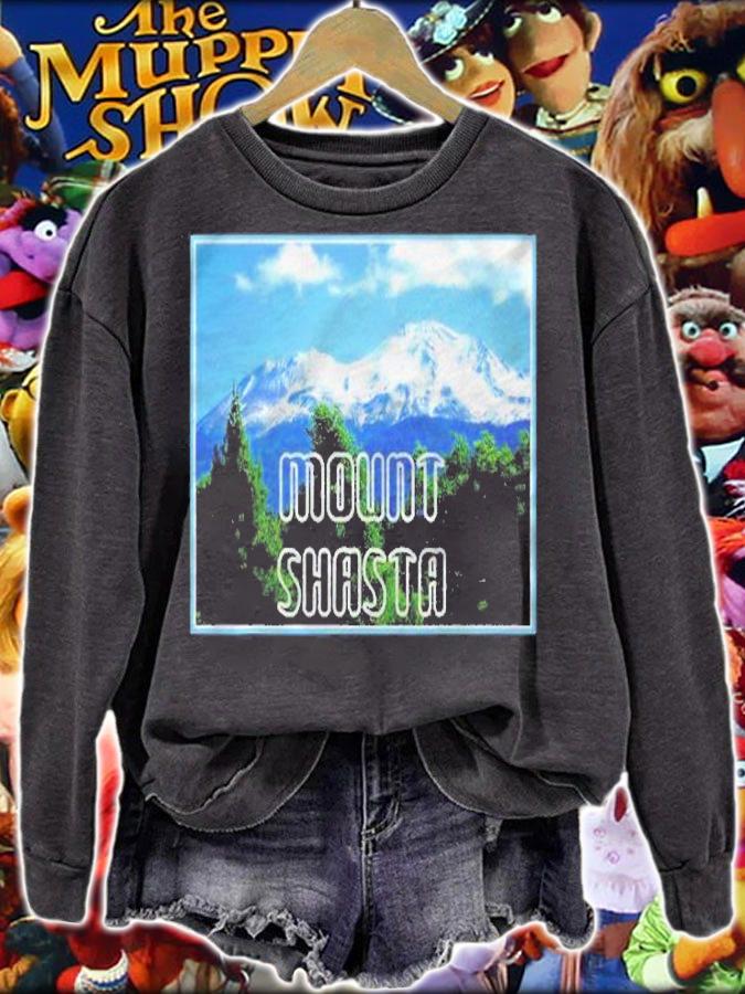 Mount Shasta Mountain Novelty Gift Shirt sweatshirt