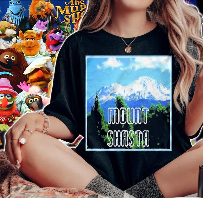Mount Shasta Mountain Novelty Gift Shirt woman shirt