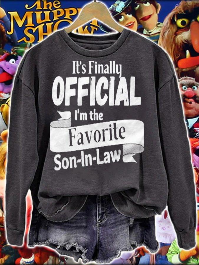 Officially The Favorite Son In Law Funny In Law Gift Shirt sweatshirt