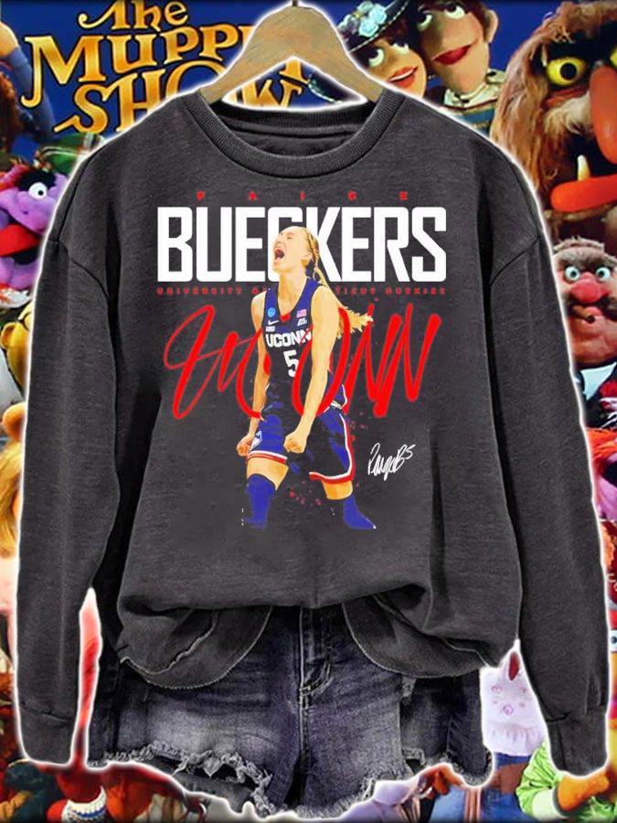 Paige Bueckers university of ticut Huskies signature shirt sweatshirt