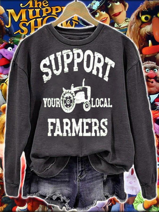 Randomthts Support Your Local Farmers Shirt sweatshirt