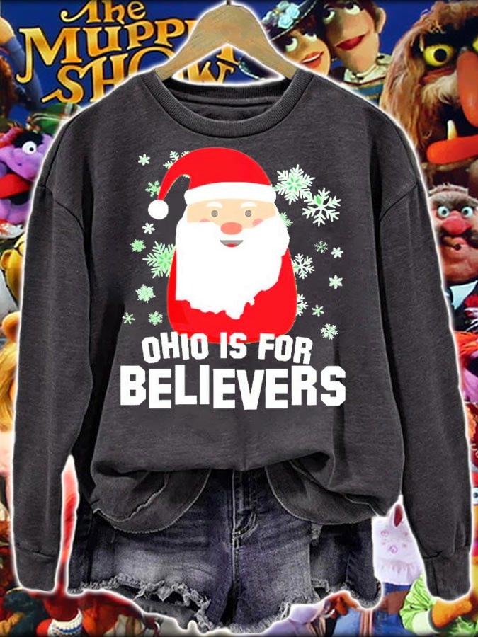Santa Claus Ohio Is For Believers Shirt sweatshirt