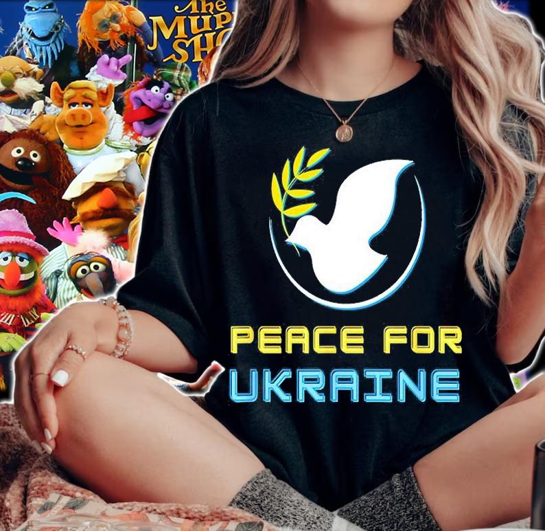 Stop Russian Peace for Ukraine Dove Stop War T-Shirt woman shirt