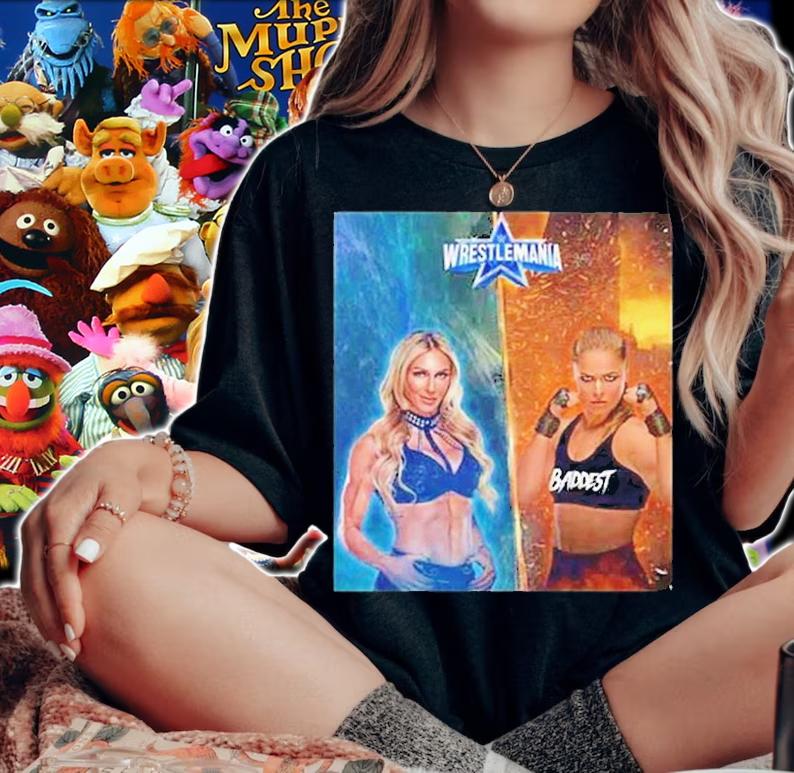 Charlotte Flair Vs Ronda Rousey Wrestlemania 38 T-Shirt woman shirt