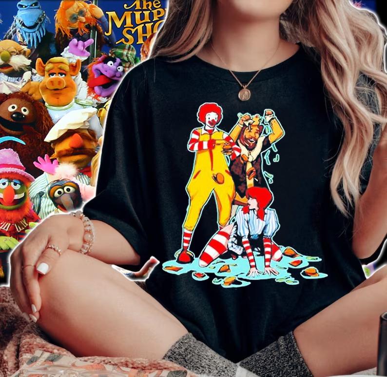 Fast Food Strip Club Parody T-Shirt woman shirt