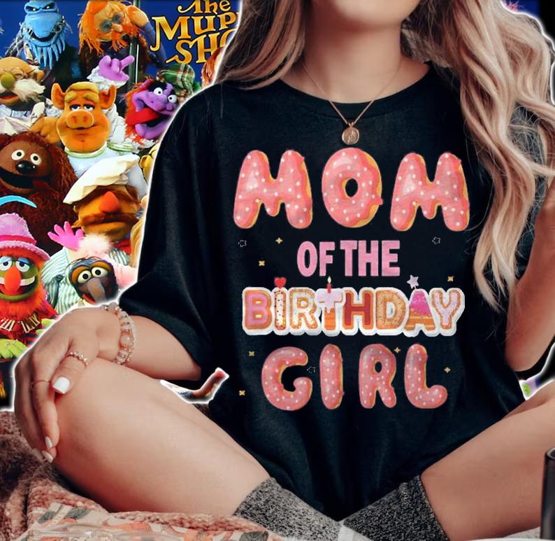 Funny Mom Of The Birthday Girl Donut Family Donut Birthday Shirt woman shirt