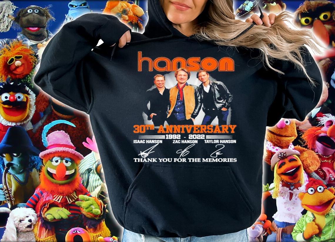 Hanson 30th Anniversary 1992-2022 Signatures Thank You For The Memories Shirt