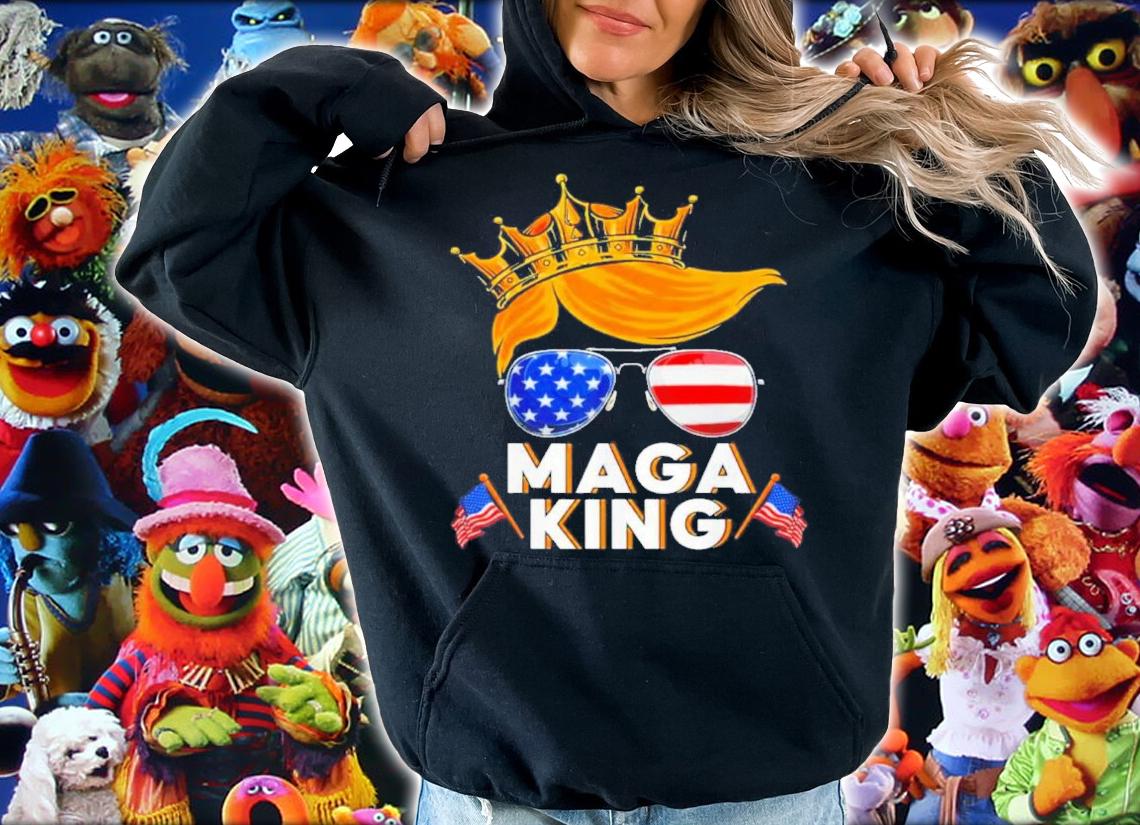 MAGA King Donald Trump Glasses Shirt