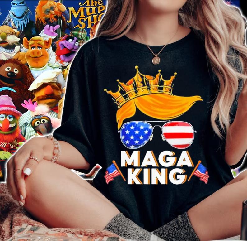 MAGA King Donald Trump Glasses Shirt
