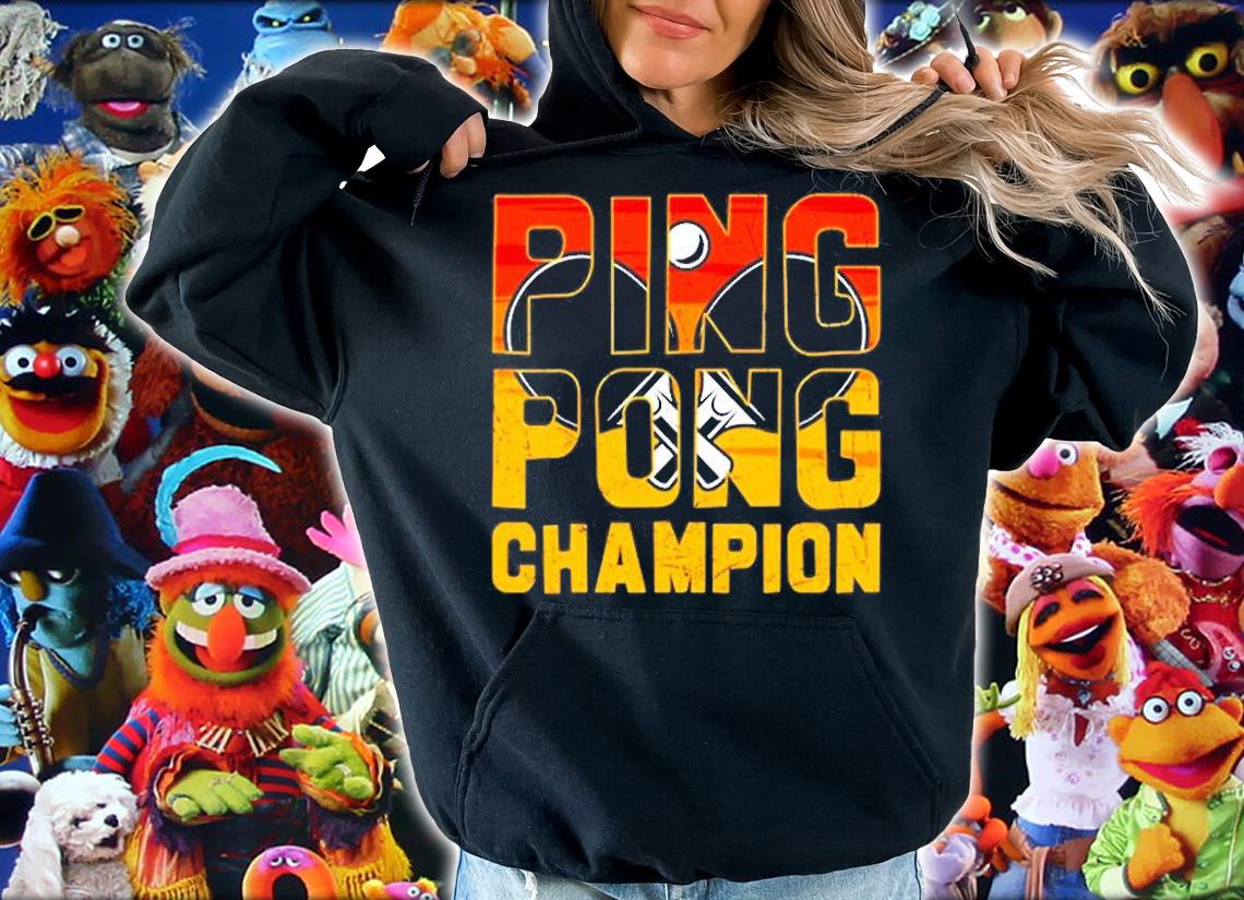 Ping Pong Champion Retro Table Tennis T-Shirt hoodie