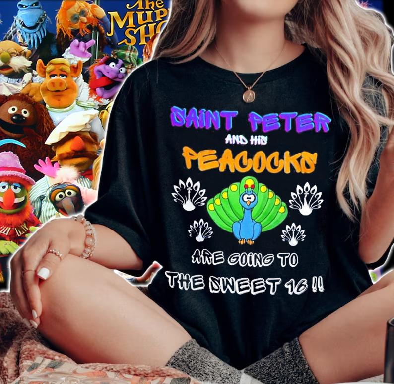Saint Peter And His Peacocks Are Going To The Sweet 16 Shirt woman shirt