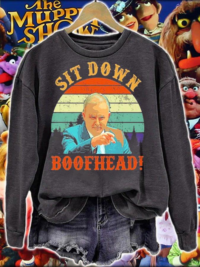 Sit Down Boofhead Tee Anthony Albanese Vintage T-Shirt
