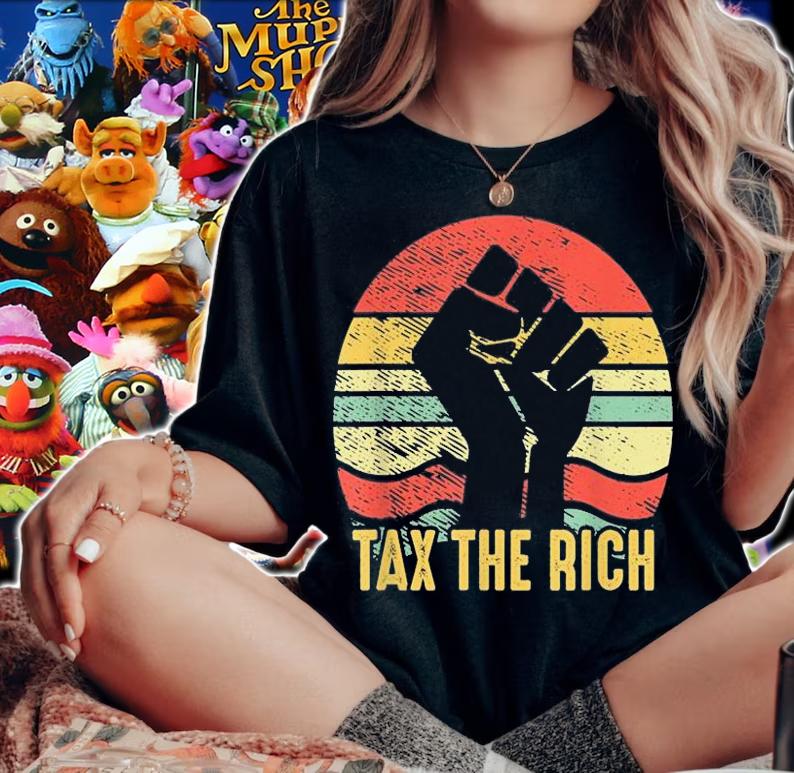 Tax The Rich Fist T-Shirt woman shirt
