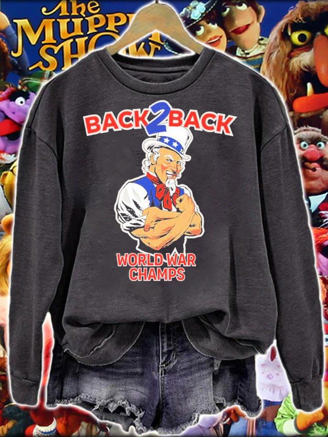 Uncle Sam Back 2 Back World War Champs Shirt