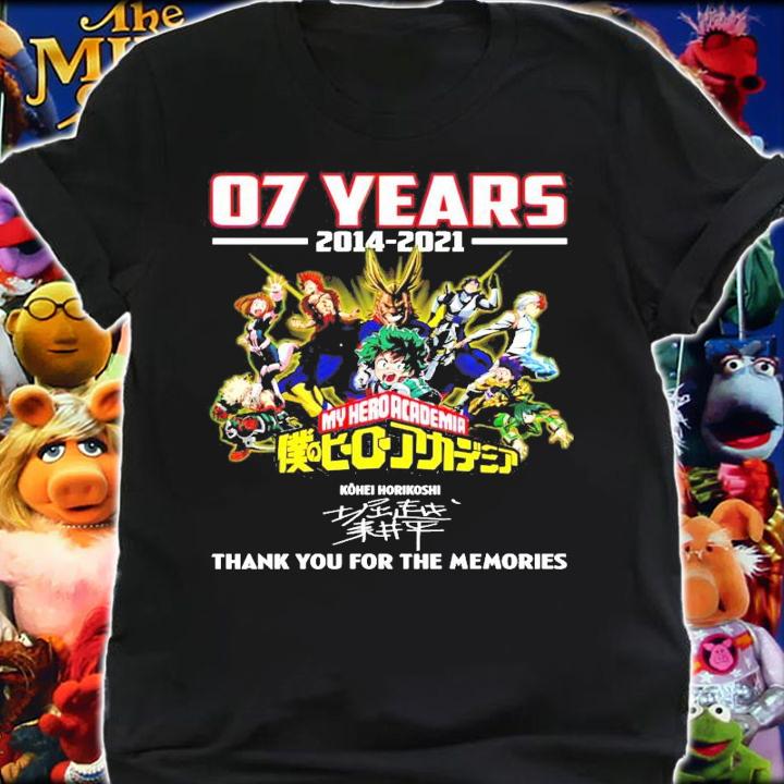 07 years 2014 2021 My Hero Academia signature t-shirt shirt
