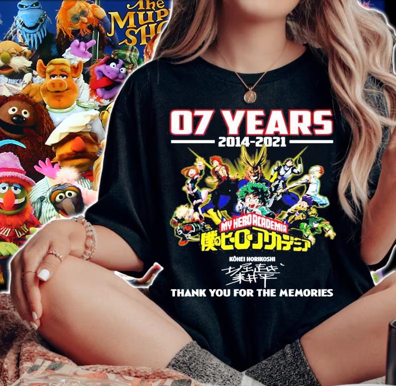 07 years 2014 2021 My Hero Academia signature t-shirt woman shirt