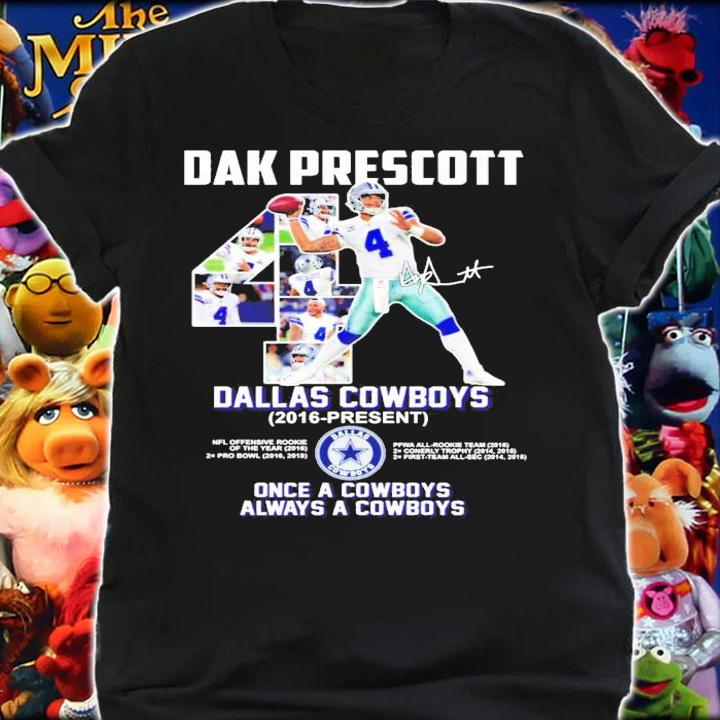 4 Dak Prescott Dallas Cowboys 2016-present t-shirt shirt