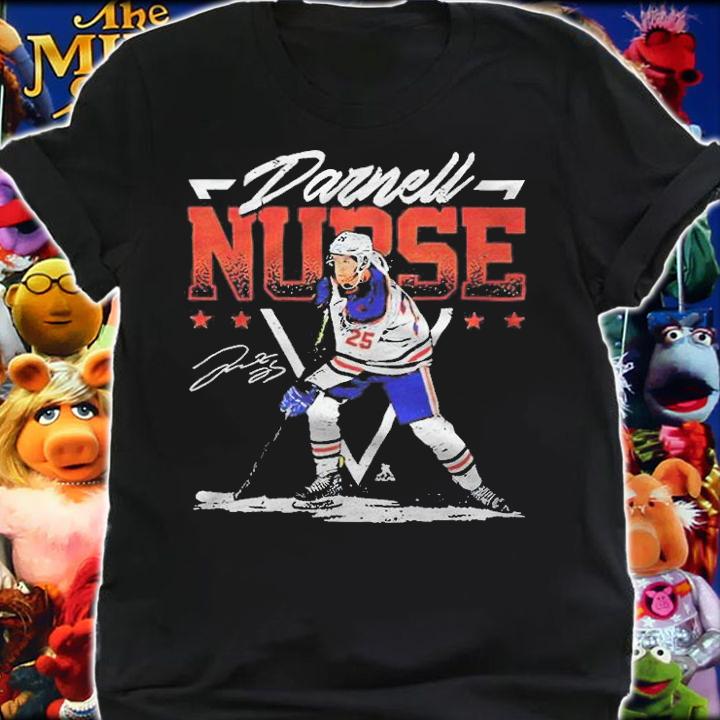 Darnell Nurse Edmonton Hockey signature T-shirt shirt