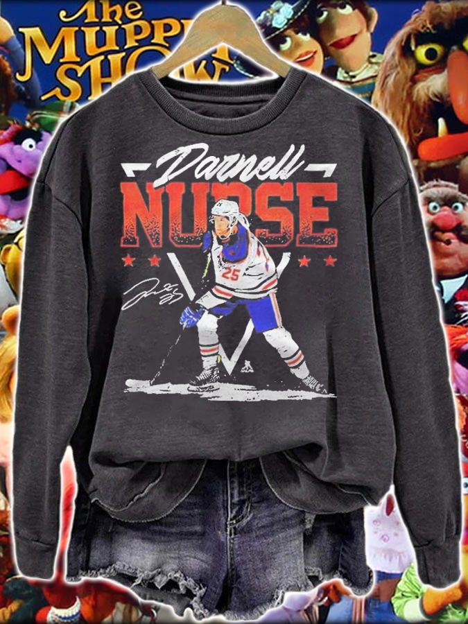 Darnell Nurse Edmonton Hockey signature T-shirt sweatshirt