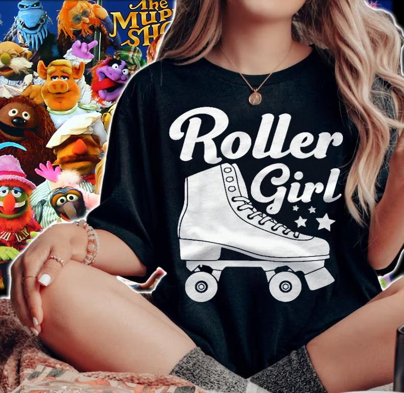 Funny Roller Skate Designs For Girls Women 70S 80S Skaters Shirt woman shirt