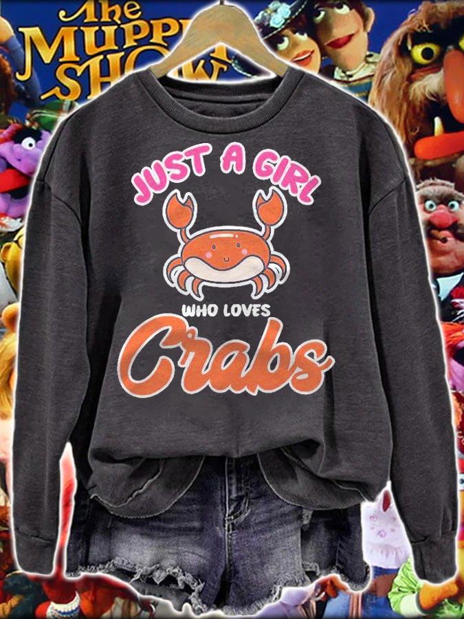Just A Girl Who Loves Crabs Shirt