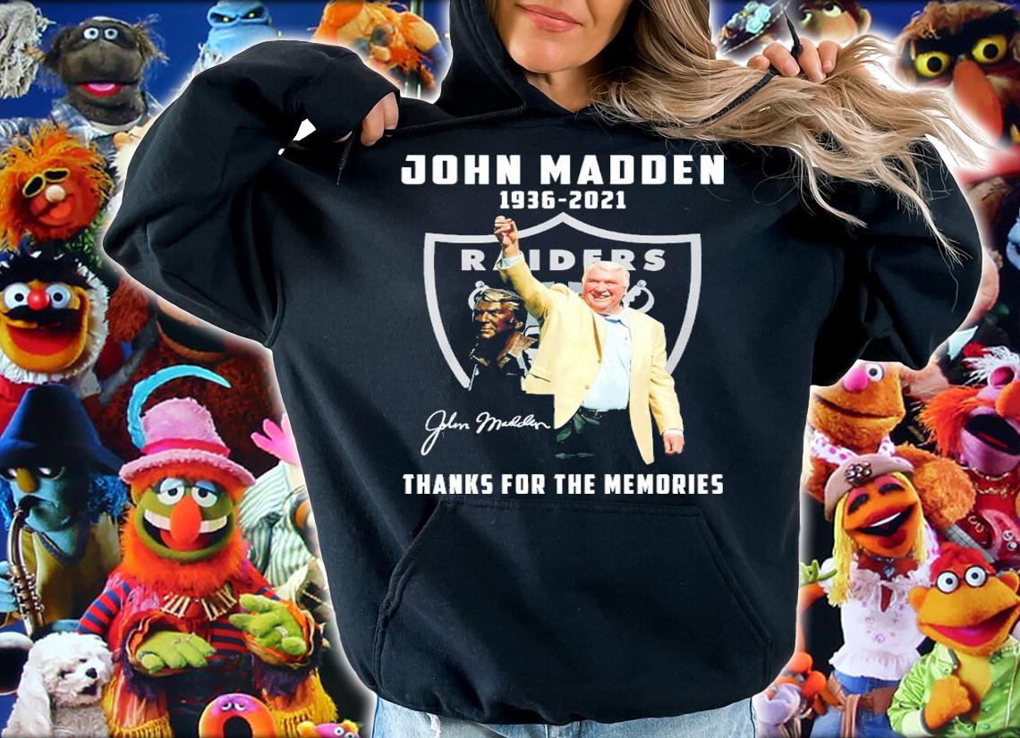 Las Vegas Raiders John Madden 1936-2021 signature shirt hoodie