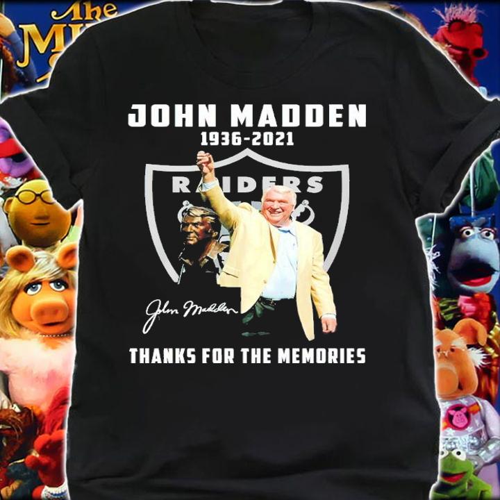 Las Vegas Raiders John Madden 1936-2021 signature shirt shirt