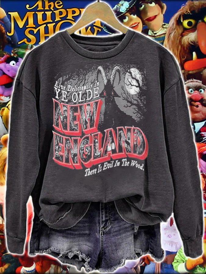 Live Deliciously In Ye Olde New England There Is Evil In The Wood Shirt