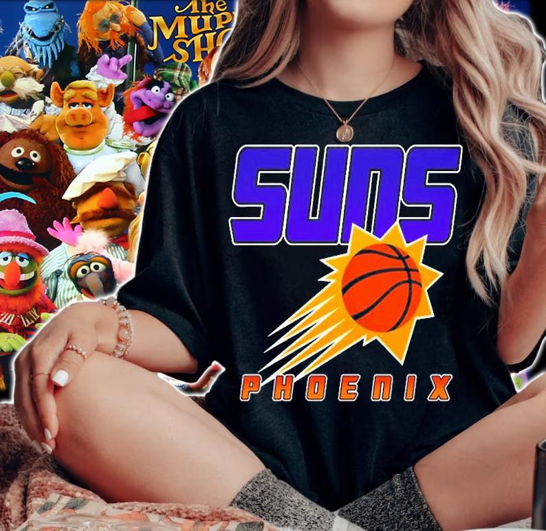 Phoenix Suns Gradient Retro NBA T-Shirt woman shirt