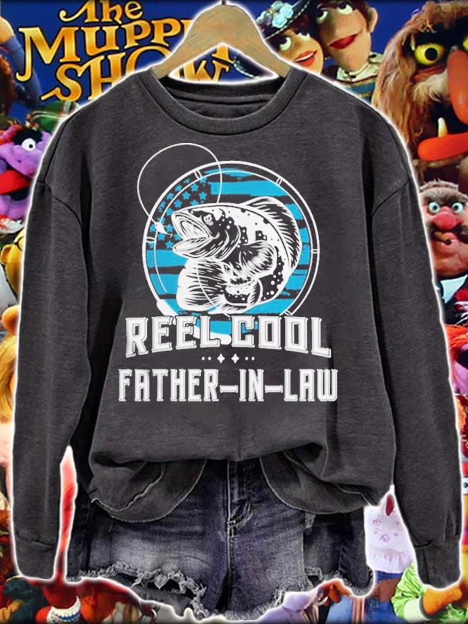 Reel Cool Father-In-Law Fishing shirt sweatshirt