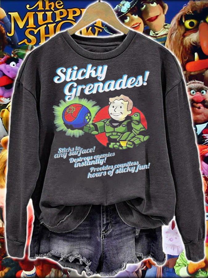 Sticky Grenades! Slim Fit Shirt sweatshirt