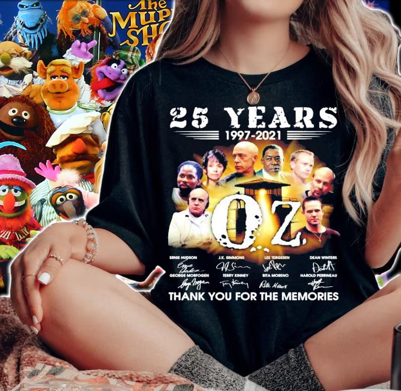 25 years 1997-2021 OZ band Signatures Thank You For The Memories Shirt t-shirt